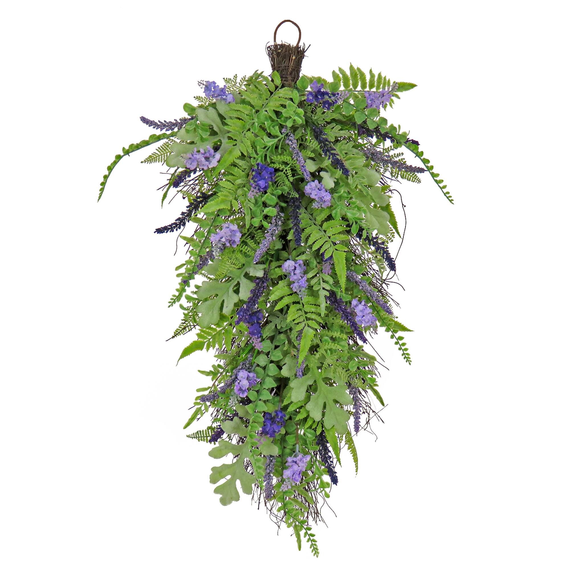 30" Fern & Astilbe Flowers Teardrop